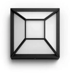Philips myGarden Drosera LED Wandleuchte, 12W, 1200lm, IP44, schwarz (915005554701)
