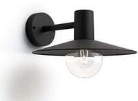Philips myGarden Skua Wandleuchte, E27, 42W, IP44, schwarz (915005553401)