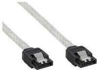InLine SATA 6Gb/s Kabel rund, mit Lasche, 0,5m (27305R)