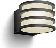 Philips Hue Lucca Outdoor LED Wandleuchte, E27, 9W, 806lm, 2700K, anthrazit