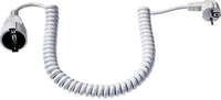 Bachmann 672.281 Schutzkontakt-Spiralverl&auml;ngerung, 4 m, wei&szlig;