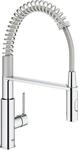 GROHE Einhebel Sp&uuml;ltischbatterie, QuickFix, Hochdruck, Flexible Brause, chrom
