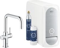 GROHE Blue Home Starter Kit, U-Auslauf, bis 150&deg; schwenkbar, chrom (31456001)