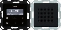 Gira 2280005 Unterputz-Radio RDS mit einem Lautsprecher Bedienaufsatz in