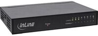 InLine Gigabit Switch 8x, 10/100/1000, Desktop, Metall, l&uuml;fterlos, gesch. Ports