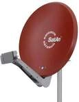 Kathrein CAS90 Satelliten-Antenne Rotbraun