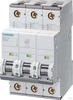 Siemens 5SY4363-7 Leitungsschutzschalter 400V 10kA, 3-polig, C, 63A, T=70mm