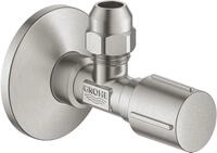 GROHE Eckventil 1/2x3/8 Rosette Metallgriff Quetschverschraubung, 10mm,...