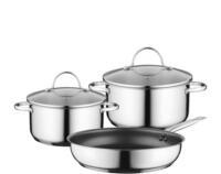 Siemens HZ9SE030 Kochgeschirr-Set, Induktionsgeeignet, edelstahl