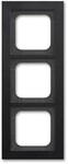 Busch-Jaeger 1723-275 Abdeckrahmen, Axcent, 3-fach Rahmen, schwarz matt