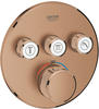 GROHE Grohtherm SmartControl Thermostat, mit 3 Absperrventilen, Fertigmontageset für