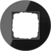 Gira 0211135 Abdeckrahmen, 1fach, Gira Studio, Glas schwarz