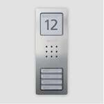 Siedle CA 850-4 E Audio-T&uuml;rstation Siedle Compact, Edelstahl geb&uuml;rstet