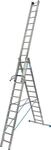 Krause 131676 Stabilo Vielzweck-Leiter +S, Aluminium, 3x12 Stufen