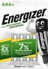 Energizer Accu Recharge Batterie AAA, 500 mAh, wiederaufladbar, 4 Stück (E301375700)