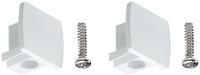 Paulmannn URail Verbinder 2er-Pack Endkappe, 13x21 mm, wei&szlig;