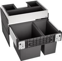 Blanco Select II 60/2 Orga Abfallsammler, 1 x 30 L und 1 x 19 L Eimer, grau (526208)