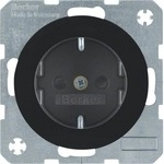Berker 47232045 Steckdose SCHUKO mit erh&ouml;htem Ber&uuml;hrungsschutz, R.1/R.3, schwarz