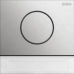 Gira 5569920 System 106 T&uuml;rstationsmodul Inbetriebnahme-Tasten, Edelstahl
