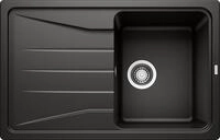 Blanco Sona 45 S Granitsp&uuml;le ohne Ablauffernbedienung, reversibel, schwarz (525970)