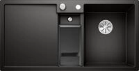 Blanco Collectis 6 S Granitsp&uuml;le mit Ablauffernbedienung, Becken rechts, schwarz