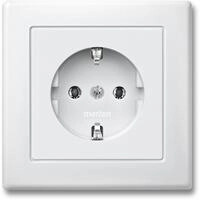 Merten MEG2401-1519 SCHUKO-Steckdose mit voller Abdeckplatte, M-SMART,