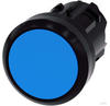 Siemens Drucktaster 22mm rund, blau, Druckknopf (3SU10000AB500AA0)