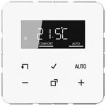 Jung TRDCD1790WW Raumtemperaturregler mit Display Standard, Serie CD, alpinwei&szlig;