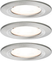 Paulmann LED Einbauleuchte Nova Basisset starr IP44 rund 78mm GU10 3x6,5W 3x460lm