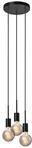 Nordlux Paco 3-Spot Pendelleuchte, 3x25 Watt, IP20, E27, schwarz (2112063003)