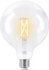 Wiz Wi-Fi BLE 60W G125 E27 927-65 CL 1PF/6 Filament-Lampe in Kugelform, 7W, 806lm,