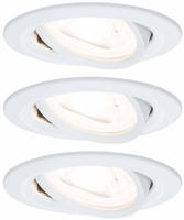 Paulmann LED Einbauleuchte 3-Step-Dim Nova Basisset schwenkbar rund 84mm 50&deg; GU10