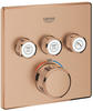 GROHE Grohtherm SmartControl Thermostat, mit 3 Absperrventilen und integriertem