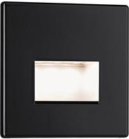 Paulmann LED Wandeinbauleuchte Edge eckig, 1,2W, 2700K, schwarz matt (93094)