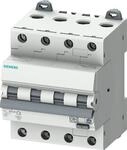 Siemens 5SU1346-6FP16 FI/LS-Schalter, 6 kA, 4P Typ A, 30 mA, B-Char, In: 16A Un: 400V