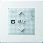 Somfy Smoove Origin RS100 io Pure Shine mit Drucktasten f&uuml;r Rollladenmotor RS100 io,