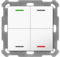 MDT BE-TAL55T4.01 Taster Light 55 4-fach, Ausf&uuml;hrung Neutral, mit Temperatursensor,