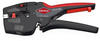 Knipex NexStrip Elektriker-Multiwerkzeug, Vierkantpressung, schwarz/rot (12 72 190