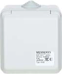 MENNEKES (4105) Cepex-Wandsteckdose, grau