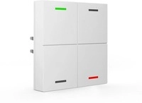MDT BE-TAL5504.01 Taster Light 55 4-fach, Ausf&uuml;hrung Neutral, reinwei&szlig; gl&auml;nzend