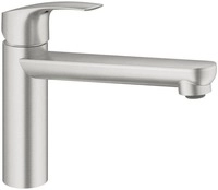 GROHE Eurosmart Einhebel-Sp&uuml;ltischarmatur, Hochdruck, 1/2, supersteel (30463DC0)