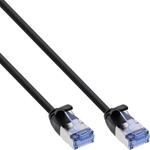 InLine Patchkabel slim, U/FTP PiMf, Cat.6A, schwarz, 2m (71902S)