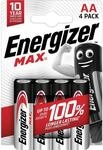 Energizer Max Mignon AA Alkali-Mangan Batterie, 4 St&uuml;ck (E303323700)