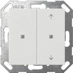 Gira 517503 KNX Taster Wippe 2fach, Reinwei&szlig; gl&auml;nzend