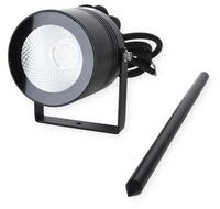 LCD LED Au&szlig;enspot mit Erdspie&szlig;, IP65, 15Watt, schwarz (5014)