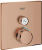 GROHE Grohtherm SmartControl Thermostat, mit einem Absperrventil, Fertigmontageset