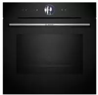 Bosch HMG776NB1 Serie 8 Einbau-Backofen mit Mikrowellenfunktion, 800 W, 67l, Crisp