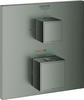 GROHE Grohtherm Cube Thermostat-Brausebatterie, Fertigmontageset für Rapido