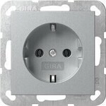 Gira 418826 SCHUKO-Steckdose 16 A 250 V~ System 55, Aluminium
