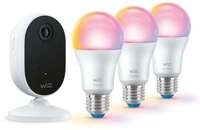Wiz Home Monitoring Starter-Set, 8,5W, 806lm, 2200-6500K, 1080P, wei&szlig; (929003317801)